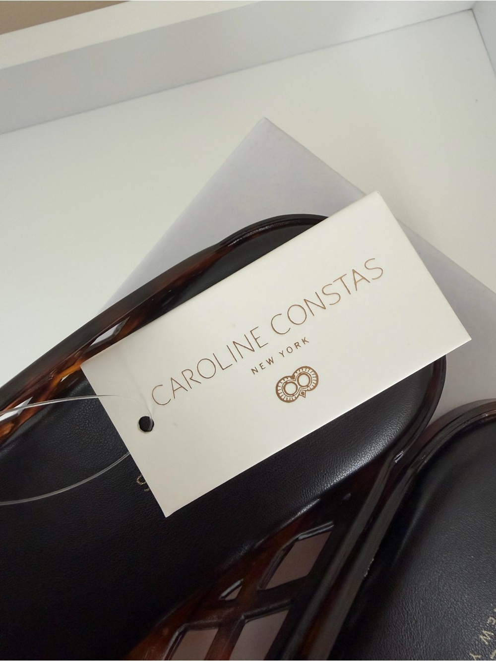 Caroline Constas Woven Jelly Mules in Tortoiseshell Size US 7 NWB - Picture 6 of 7